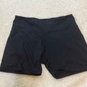 Black biker shorts